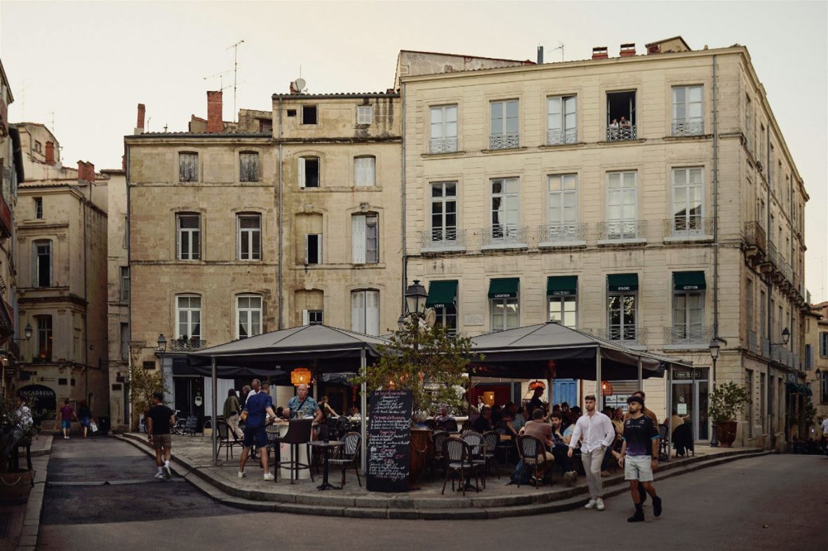 Café in Montpellier, Frankreich